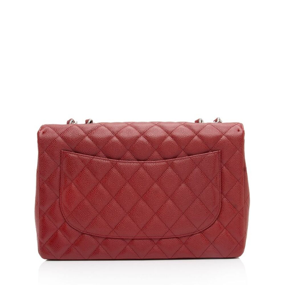 Chanel Caviar Leather Classic Jumbo Single Flap Bag - Picture 3 of 14